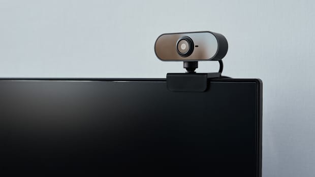 Webcam attached to a monitor