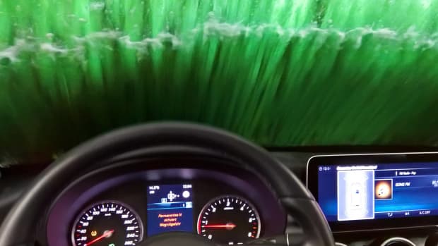 Car in car wash.