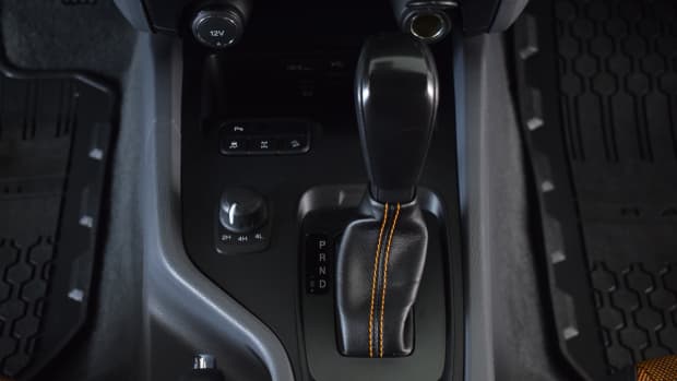 A Ford Ranger gear shift.