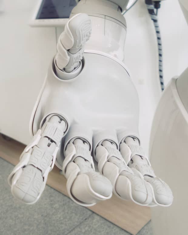 Robot hand.