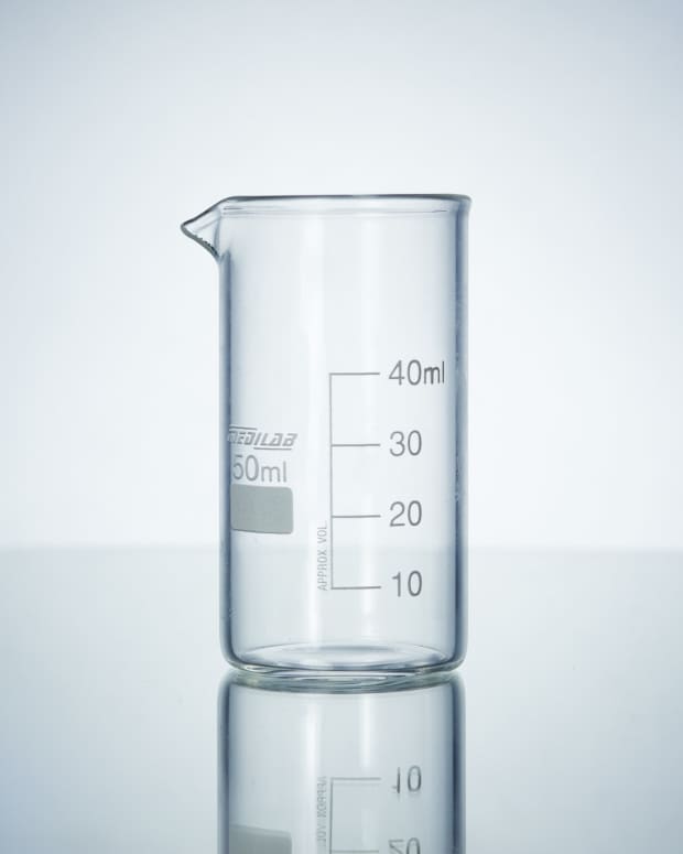 Beaker for chemistry experiment.