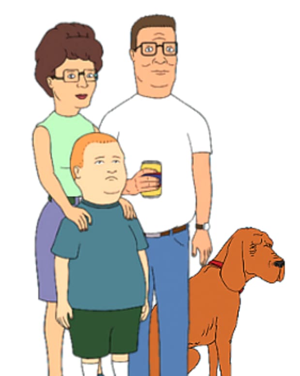 Characters from the King of the Hill cartoon