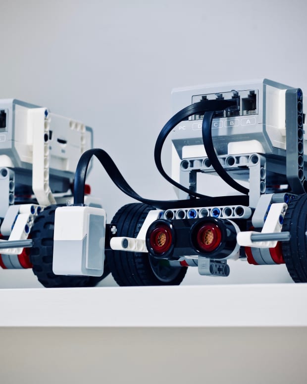 A series of Lego robots