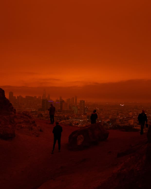 A view of the aftermath of the San Francisco fires of 2020