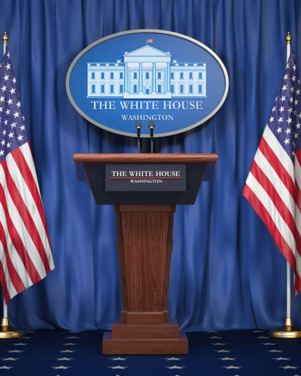The White House Press Briefing Stage