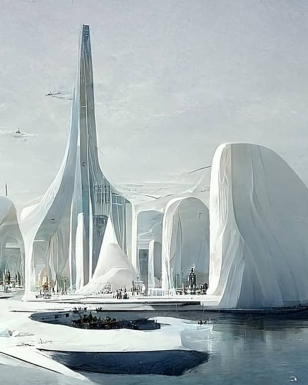 A futuristic city illustration